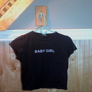" BABY GIRL " black tee